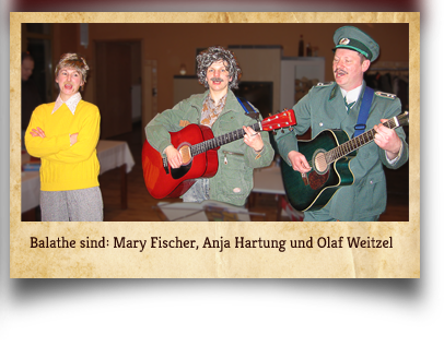 Balathe sind Mary Fischer, Anja Hartung und Olaf Weitzel